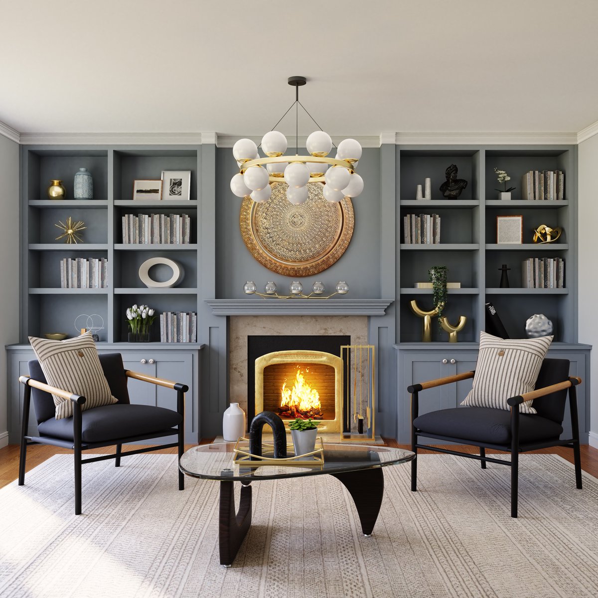 Creating #symmetry within your #interior helps construct a relaxing balance of an #elegant &amp; clean interior. Symmetrical interiors also work really well within small spaces &amp; rooms, enabling them to appear more extensive &amp; lavish 🌟

Shop Luxury Furniture: ow.ly/C5w950HUsxC