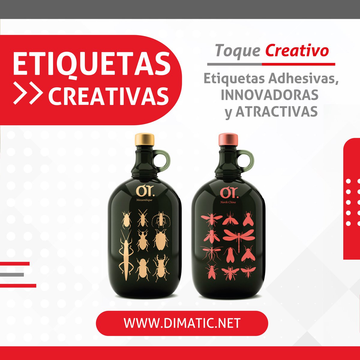 dimaticltda's tweet image. ¡Grandes Ideas transformadas en Etiquetas! ✔️
Has que la #etiqueta sea un #producto creativo.@dimaticltda  empleamos la #innovacion y  recursos para crear una experiencia de usuario consistente en la mente del consumidor por medio de #diseño, acabados especiales, materiales, etc.