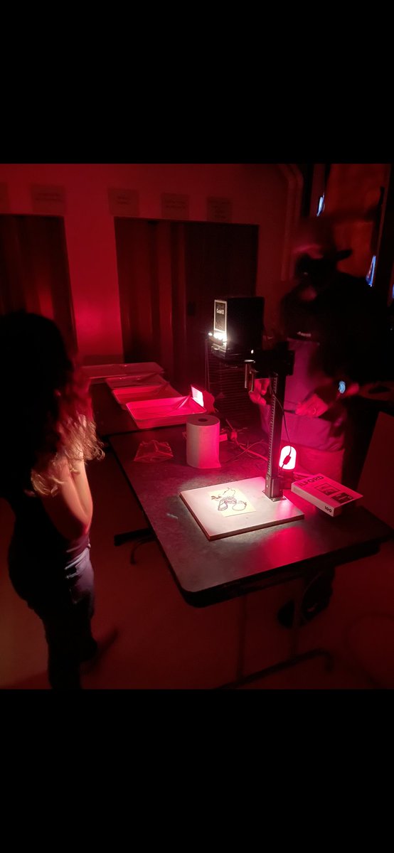 MrBonito5's tweet photo. An unforgettable experience learning about dark room photography with the one-and-only @ejmphotography ~ We learned so much! Our fifth graders are absolutely loving their weekly photography classes. @FSDVikings https://t.co/ZEy65DxV1A