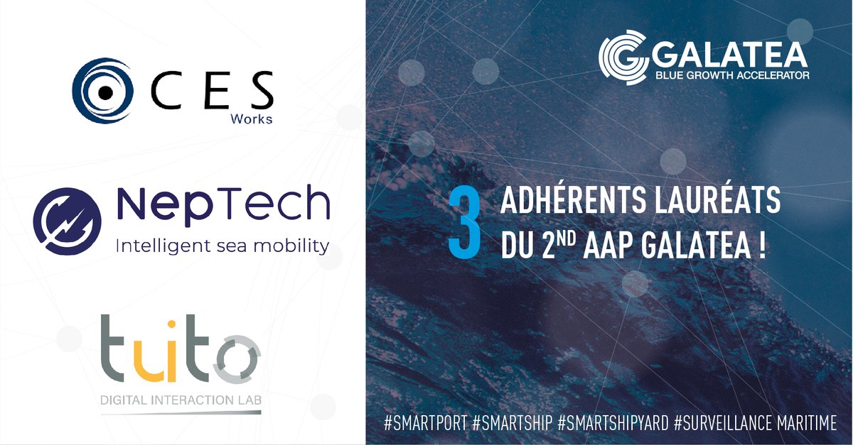 PoleMerMed's tweet photo. 👏🏆 Félicitations à nos adhérents #CESworks @NepTechOfficial &amp; #Tuito qui ont vu leurs projets sélectionnés au 2nd call de l'#AAP @galatea_project parmi les 169 candidatures déposées !🔗https://t.co/XAXAVM99OM
@EU_EISMEA @Clusters_EU https://t.co/Ol9RE5Lb7d