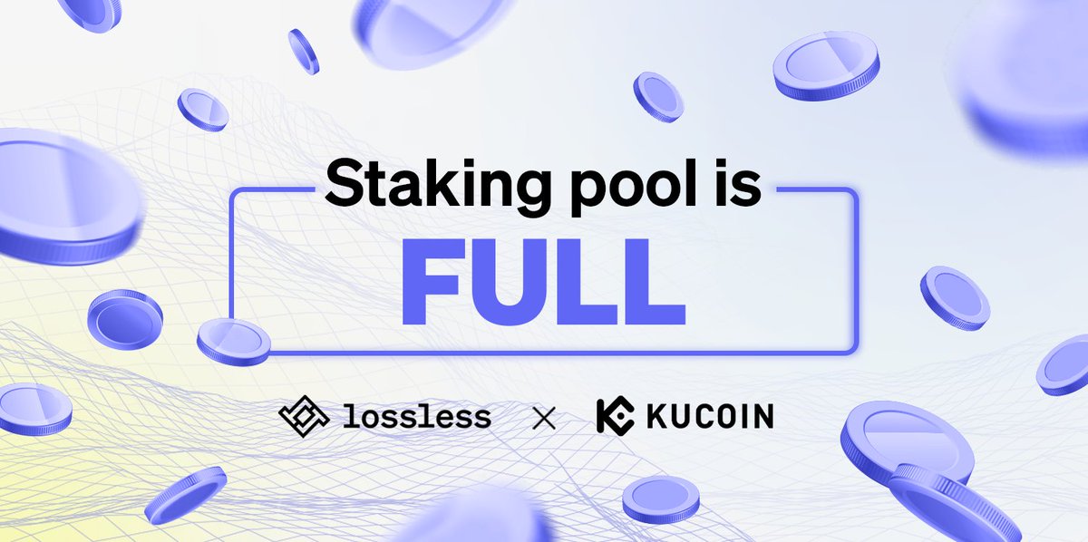 losslessdefi's tweet image. Our 2.5M $LSS staking pool on @kucoincom was filled in 6 hours! 🔥

Thank you, holders, for the trust you show us - the team is excited about this pace and values it highly 🚀