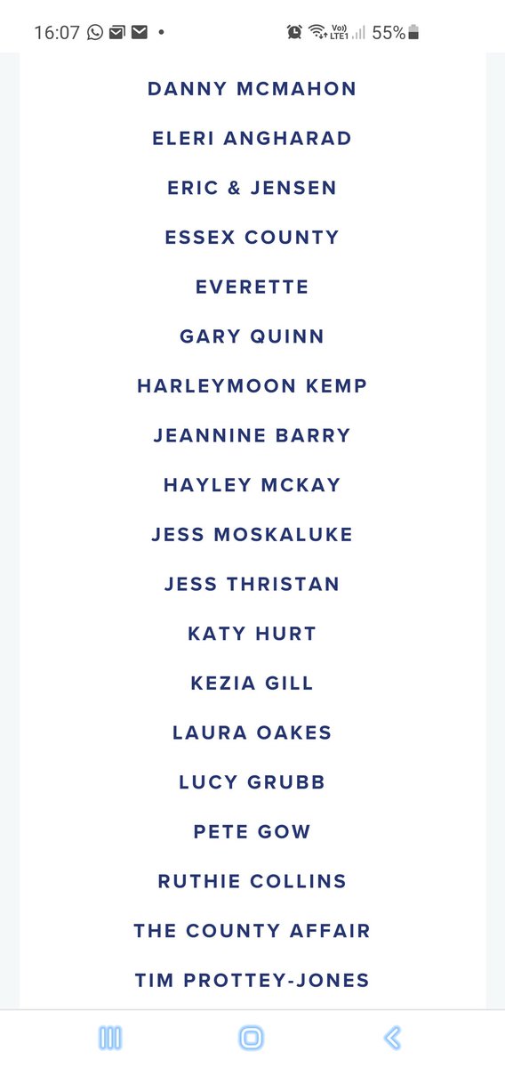 SW20 Country Music Show | New Sound Of Country (@sw20country) on Twitter photo Some familiar names on the across the weekend at <a href="/C2Cfestival/">Country2Country</a> with a few playing multiple sets.
<a href="/dannymcmahonuk/">Danny McMahon</a> @ImEleriAngharad <a href="/GaryQuinnMusic/">G A R Y Q U I N N โ๏ธ</a> <a href="/harleymoonkemp/">Harleymoon Kemp</a> <a href="/Keziagillmusic/">Kezia Gill</a> <a href="/_lucygrubb/">Lucy Grubb</a> <a href="/jessthristan/">Jess Thristan</a> <a href="/KT_Hurt13/">Katy Hurt</a> @lauraoakesmusic <a href="/TimProtteyJones/">Tim Prottey-Jones</a>
#CountryMusic #C2C Some familiar names on the across the weekend at <a href="/C2Cfestival/">Country2Country</a> with a few playing multiple sets.
<a href="/dannymcmahonuk/">Danny McMahon</a> @ImEleriAngharad <a href="/GaryQuinnMusic/">G A R Y Q U I N N โ๏ธ</a> <a href="/harleymoonkemp/">Harleymoon Kemp</a> <a href="/Keziagillmusic/">Kezia Gill</a> <a href="/_lucygrubb/">Lucy Grubb</a> <a href="/jessthristan/">Jess Thristan</a> <a href="/KT_Hurt13/">Katy Hurt</a> @lauraoakesmusic <a href="/TimProtteyJones/">Tim Prottey-Jones</a>
#CountryMusic #C2C