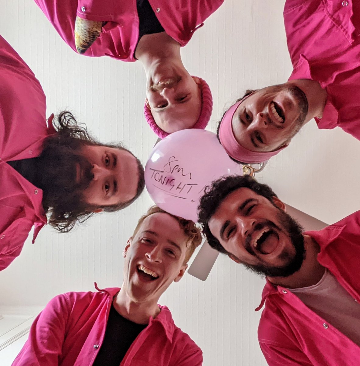 We're back baby! All five flamingos for the first fime in forever! Comedy Balloon at Ape and Apple, tonight at 8pm. #manchester #tonight #wednesday #sketchcomedy #comedy