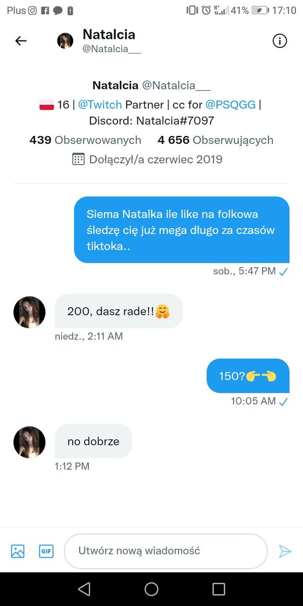 trafffkaaa2's tweet photo. Dobra wyżebralem od @Natalcia___ 50 like mniej więc tego nie zchrzańmy bo będzie wstyd więc gays🍾🍾🍾
Like❤️=follow(jeśli followujesz mnie)
Rt♻️=30 like post
Kom=big człowiek 😎🤙 https://t.co/s4bbdpf7cw