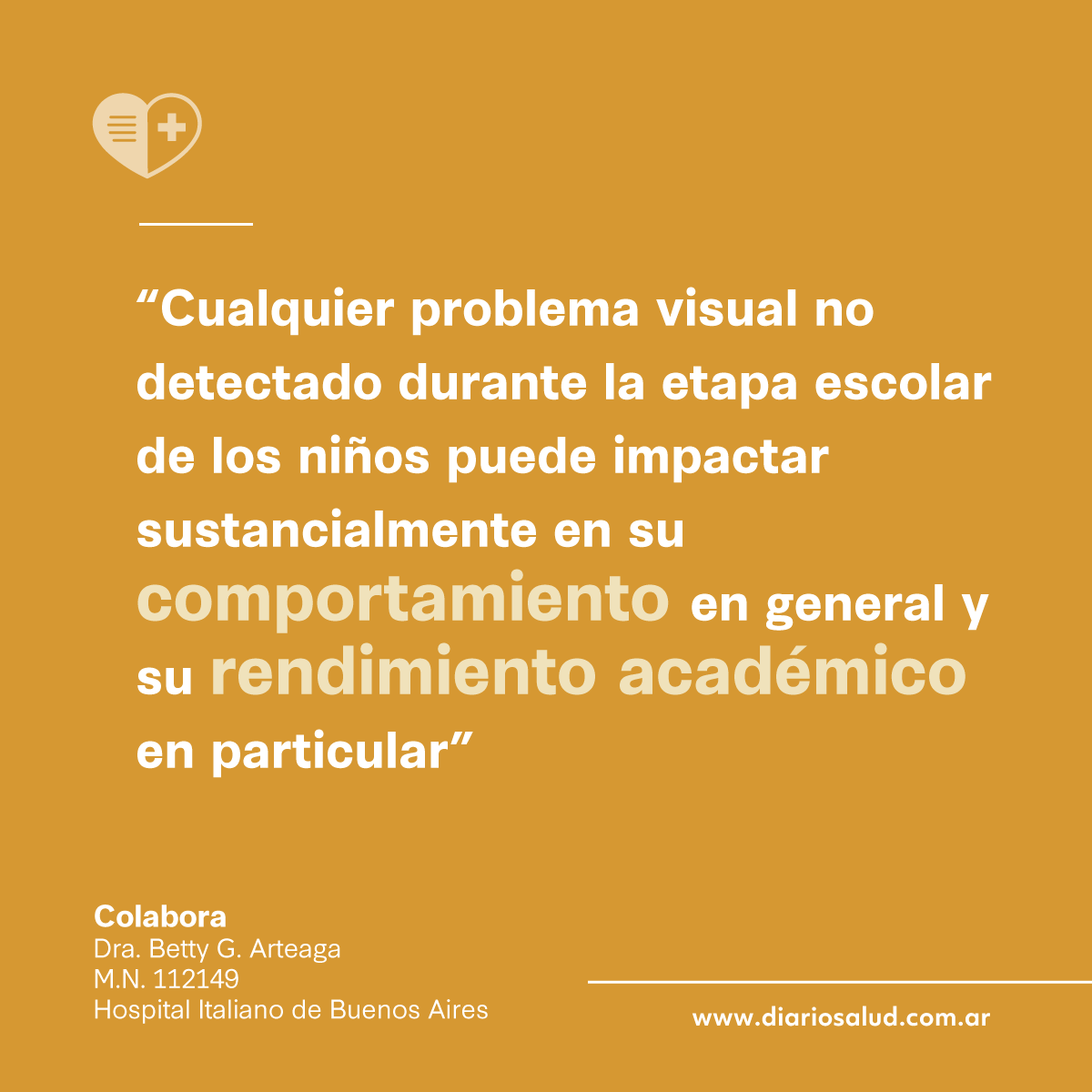 DiarioSaludAR's tweet photo. Un problema visual a una edad temprana puede afectar en el comportamiento de un niño y hasta en su rendimiento escolar.
 
En la nota, la Dra. Betty G. Arteaga, del Hospital Italiano de Bs As, da recomendaciones para el cuidado ocular de los más pequeños: https://t.co/Sfl5OpAYG5 https://t.co/1ziftUbYHB