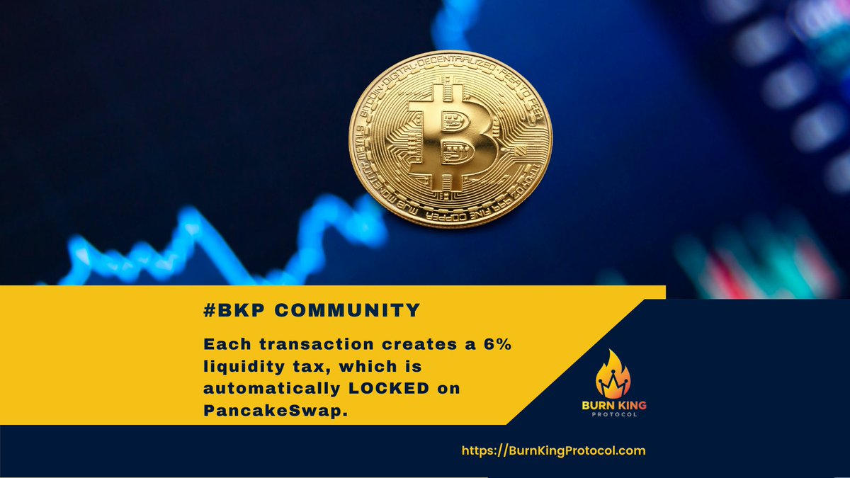 BKPtoken's tweet photo. Each transaction also creates a 6% liquidity tax, which is automatically LOCKED on PancakeSwap. 
Click this link https://t.co/9Ji4JmsqnV
Follow us on Instagram and Twitter https://t.co/N3GhFxrCks
#burnkingprotocol #metaverse #nft #crypto #meta #nfts https://t.co/d7U4FqKQBY
