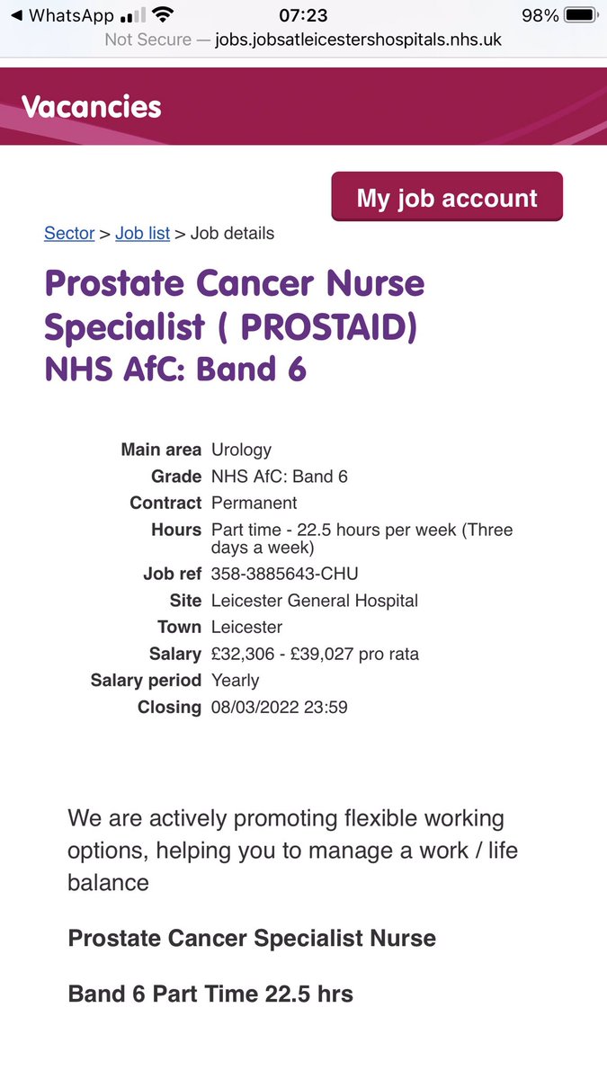 Are you an experienced Band 5 or 6 registered nurse who is ready to become a Clinical Nurse Specialist? Come and join our fantastic team! See below…….