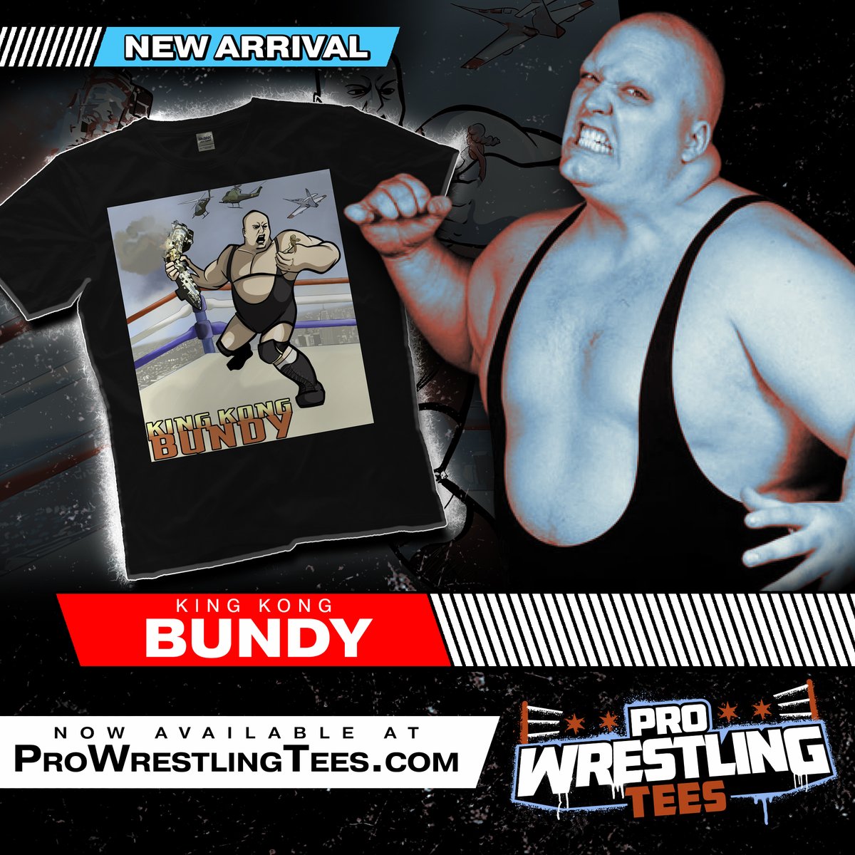 OneHourTees's tweet image. NEW ARRIVAL: King Kong Bundy - "VS The World" | Now Available At ProWrestlingTees.com/KingKongBundy

@RealKKBundy #5Count #PWTeesNewArrivals