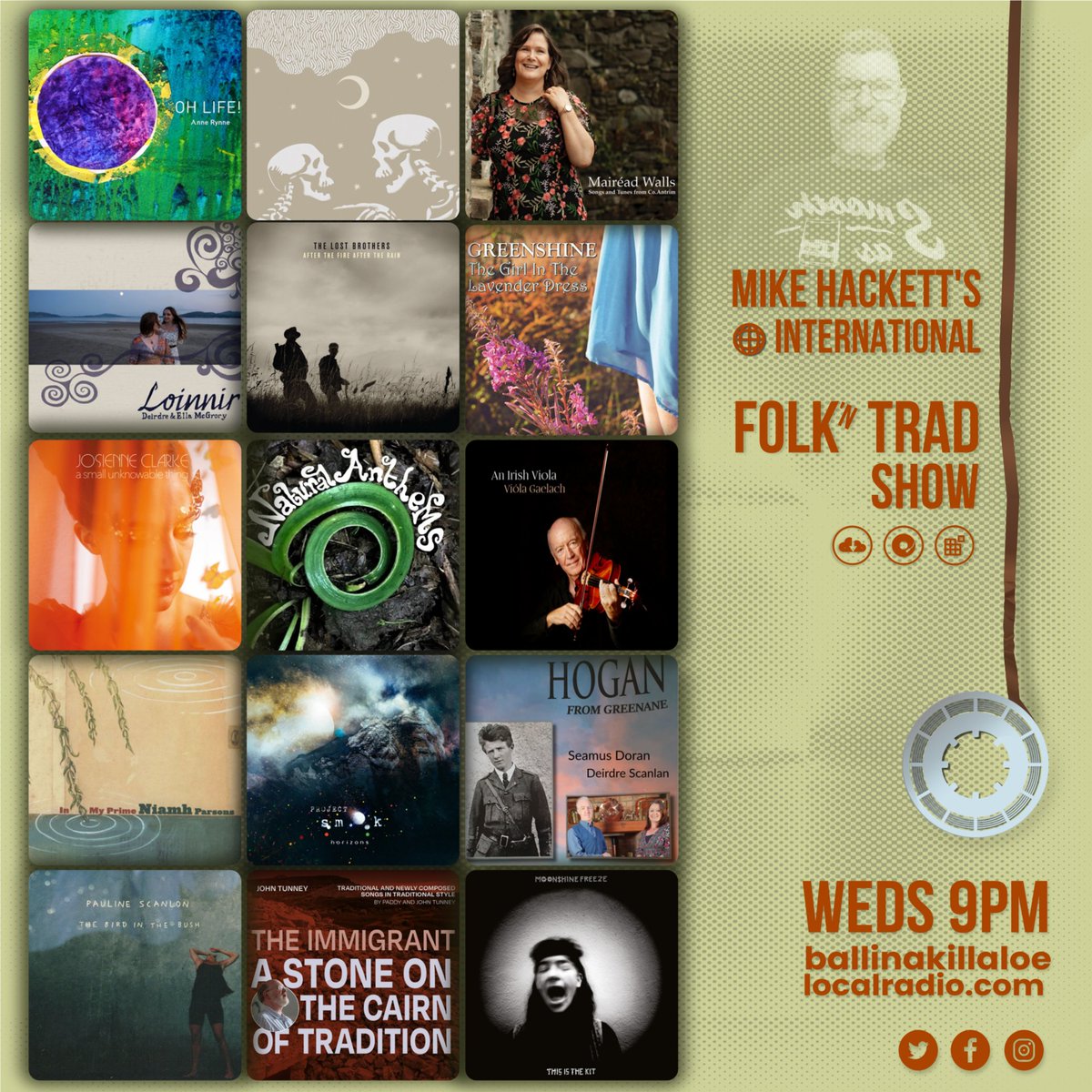 late with this 9pm the 1st hour tonight will be our first 4th Wednesday Singers Club Liam Weldon, Tim Lyons, Mairead Walls, @niamhparsons @thisisthekit @thelostbrothers @PaulineScanlonX @ScanlanDeirdre @MockDeer @JakeSusanna @josienneclarke @Polca_4 ➡️bit.ly/bklrlivestream⬅️