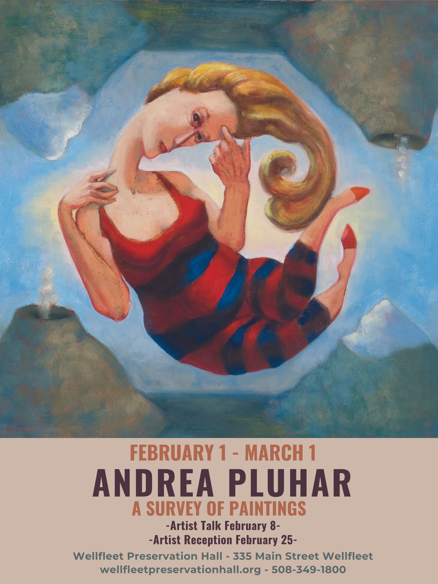 Artist Reception for Andrea Pluhar coming up this Friday from 5:30-7pm!