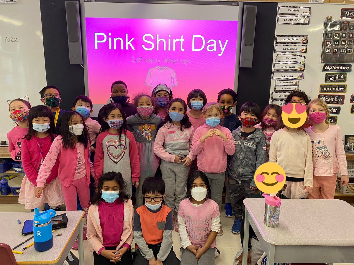 Celebrating #PinkShirtDay and putting a stop to bullying! <a href="/StGregory01/">St.Gregory</a>