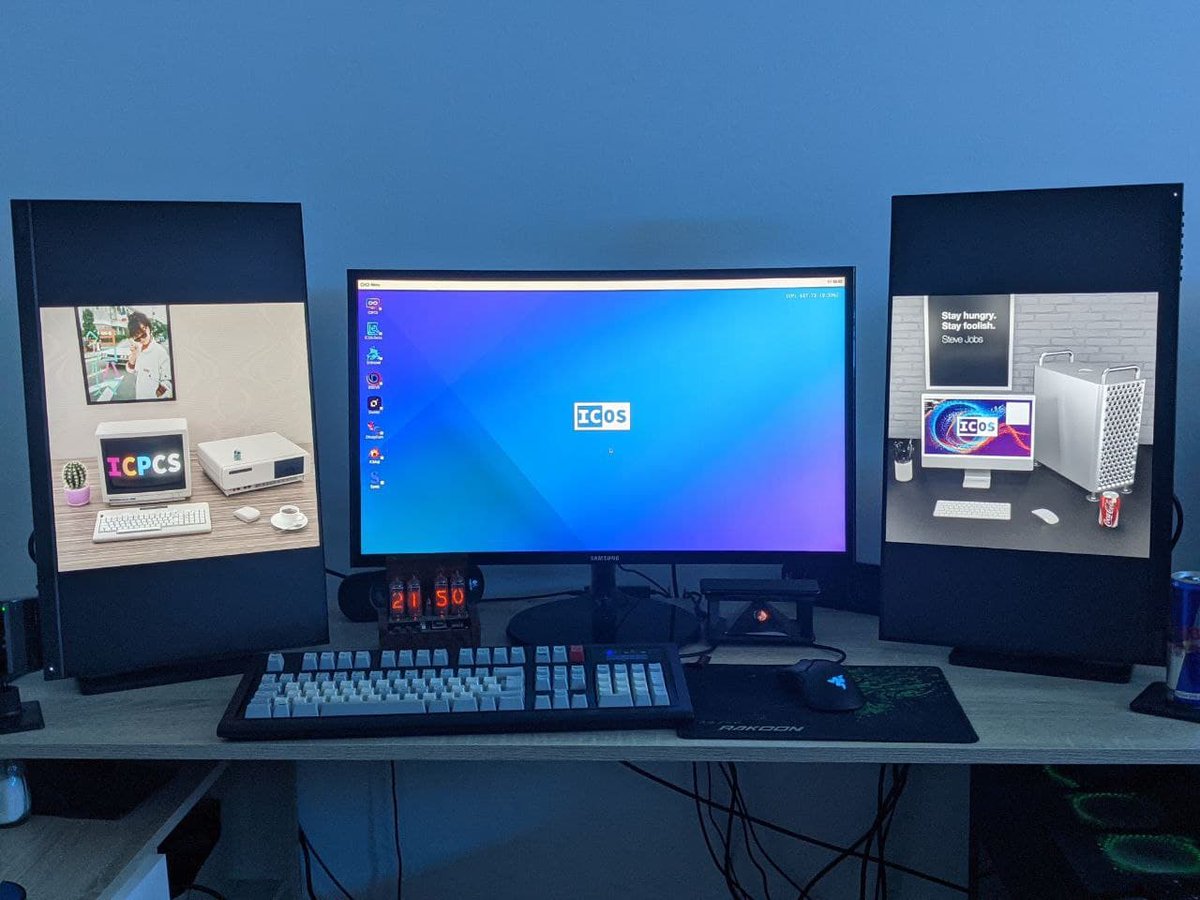 icpcsnft's tweet image. Proud of your setup and want to show it off to the #ICPCS family? 

✅Open your favorite ICPCS NFT Sneak Peek on your desktop

✅Use hashtags: #flexyoursetup #ICPNFT 

✅Tag us @icpcsnft

We will retweet and pick one lucky setup each week to win 1 X ICPCS NFT

#ICP #NFTCommunity