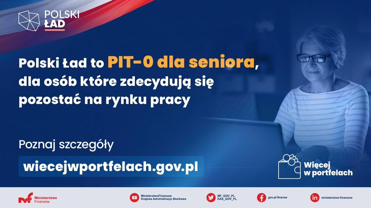 🇵🇱#PolskiŁad to korzystne zmiany dla ponad 90 % emerytów i rencistów. To koniec z podatkiem od emerytury do 2,5 tys. zł, a także rozwiązania dla aktywnych zawodowo seniorów, dla których wprowadzono PIT-0. 
🤝#PodatkoweFairPlay