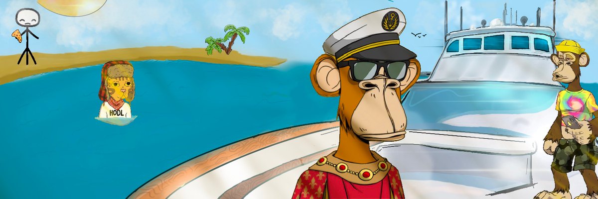 Spanishsylk's tweet photo. Just finished this Banner for my brother @Carsloveus @GutterCatGang @StickDixNFT #YellowArmy #GangGang #Nft #Community #Yachtlife #Paycations #Gains #WAGMI https://t.co/Dn2DhrPYvB
