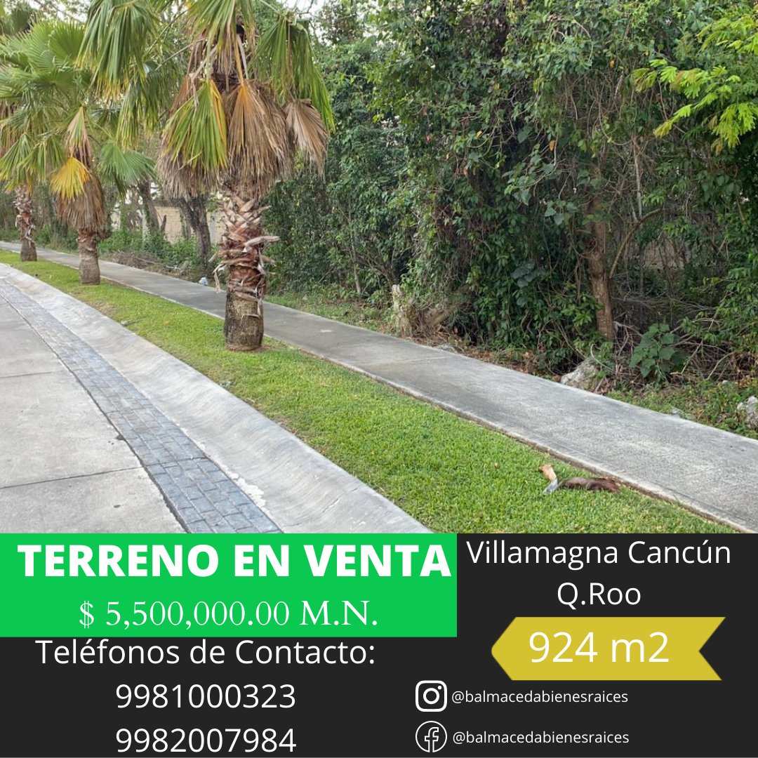 Excelente oportunidad de inversión en zona con gran plus valía !!!
Superficie= 924m2, Seguridad 24 hrs, Acceso por Blvd. Luis Donaldo Colosio y Av. Huayacán.
📍Ubicado en Residencial Villa Magna.
💲Precio= 5,500,000.00 M.N.
Teléfonos de contacto:
☎️ 998 100 0323
☎️ 998 200 7984