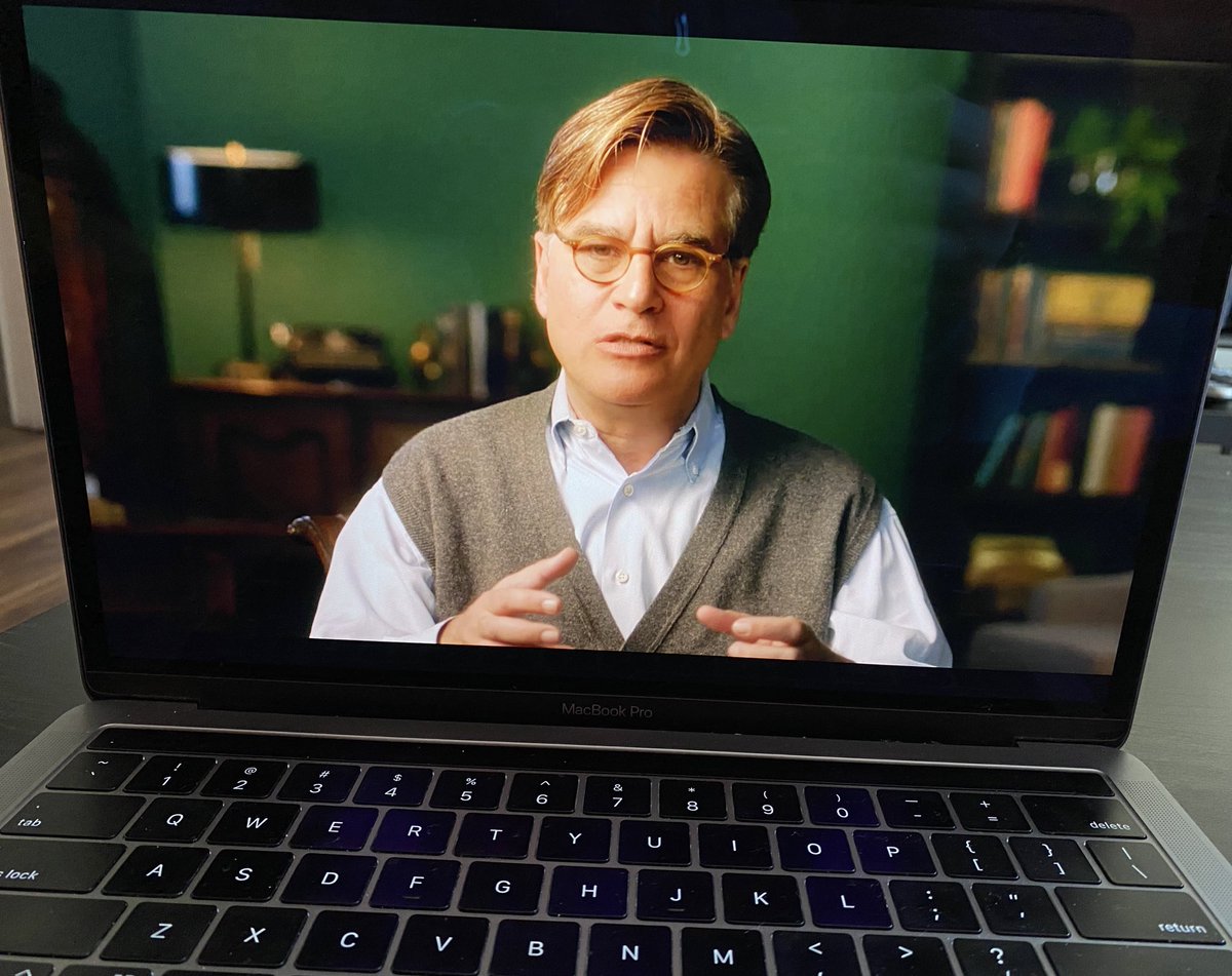 TheAzoreanOne's tweet photo. Finally finished the Aaron Sorkin Screenwriting @MasterClass—and loved it. Now, on to @shondarhimes’ Writing for Television class.
From one creative genius to another.
#ActorWriter #WritingCommunity #masterclass #FilmTwitter #Television https://t.co/5jV3SGH4hC