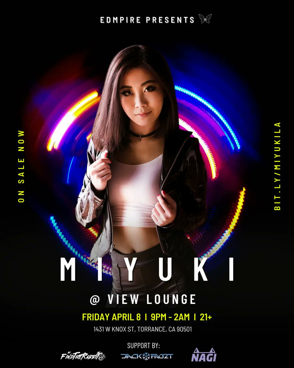MiyukiCreates's tweet photo. Tier-1 Tickets for the LA show have already sold out - THANK YOU MPIRE 🤗
Tickets are selling fast, so get your tickets now while you can!
👉 https://t.co/5v3a8SKiU2 👈
Come see another 3-hour heavy hitting set LIVE, I can't wait to meet you all 💓
#DJMiyuki #Miyuki #EDMPire https://t.co/wLgJA2Jf4E
