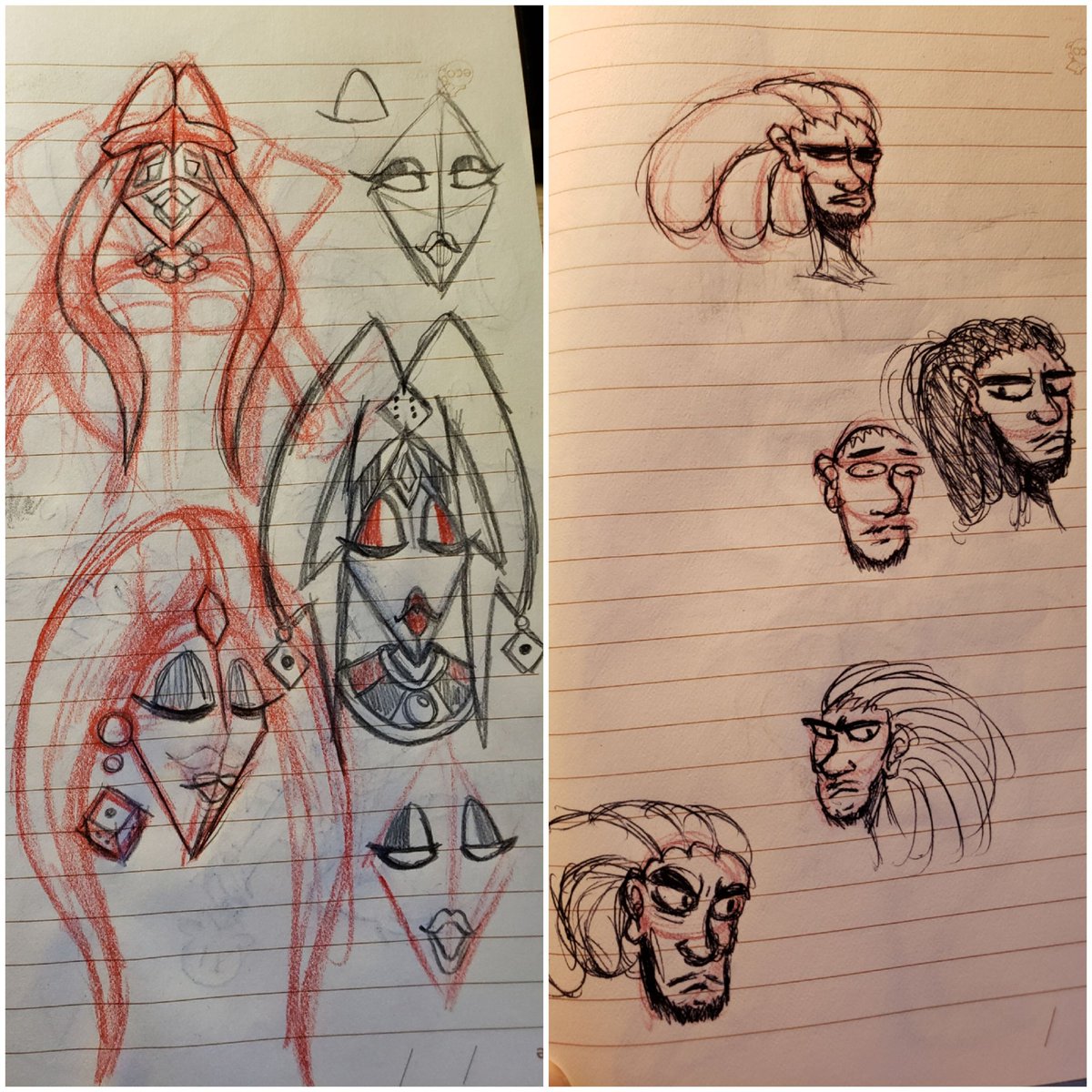 11. Not missing much here

Scuffed Jozer doodles

Character concept, (potentially scrapped) Gazer Maiden design

Lady Luck's initial concepts, another character concept

Gollygins, scrapped version of the valentine's day piece with Striker G & Jozer, scuffed Garse sketch 