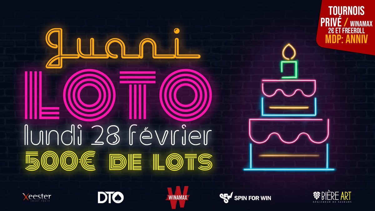 JuaniiShark's tweet photo. 🎉 Il est l'heure d'annoncer le JuaniiLoto de février 🎉

Début du stream à 16h ⌛

RT, Like et commente avec ton pseudo @Winamax pour tenter de gagner un premier cadeau (Ticket 10€)🎁 https://t.co/at7sC3jfjW