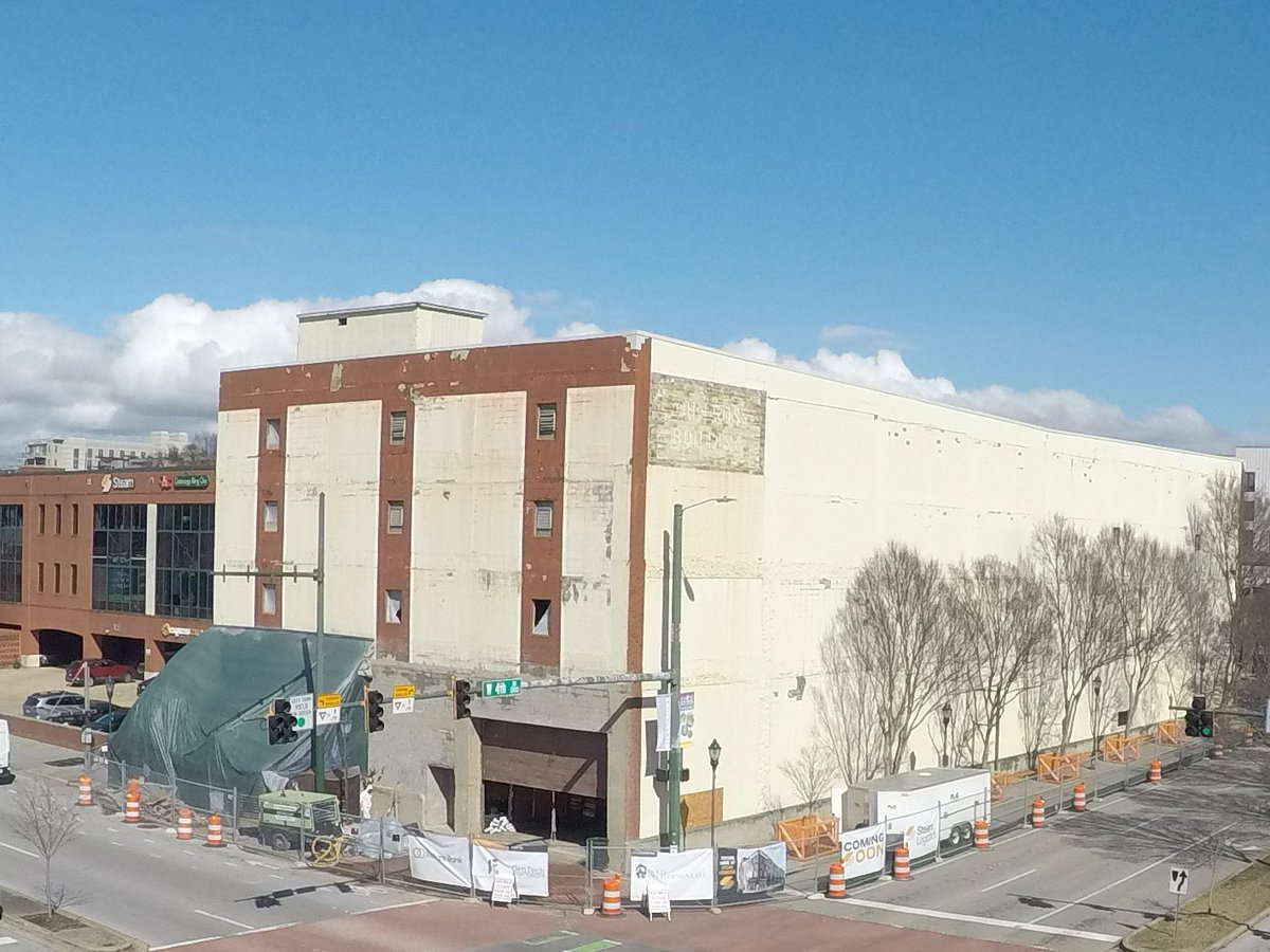 SteamLogistics's tweet photo. Construction on #SteamCenter has begun and the skies have cleared! It's a beautiful day in Freight Alley. #chattanooga #logistics https://t.co/XJ4JI7nV1m