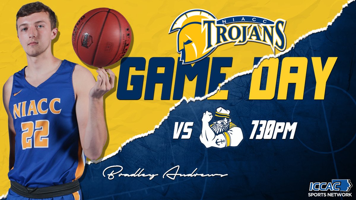 NIACCTrojans's tweet photo. The NIACC men's basketball team wraps up the regular season tonight at home against Iowa Lakes ... Game time is 7:30 p.m. Before the start of the men's game, we will recognize former NIACC player Mike Eckenrod, who passed away due to cancer this past summer ... https://t.co/vcMvNOltPt