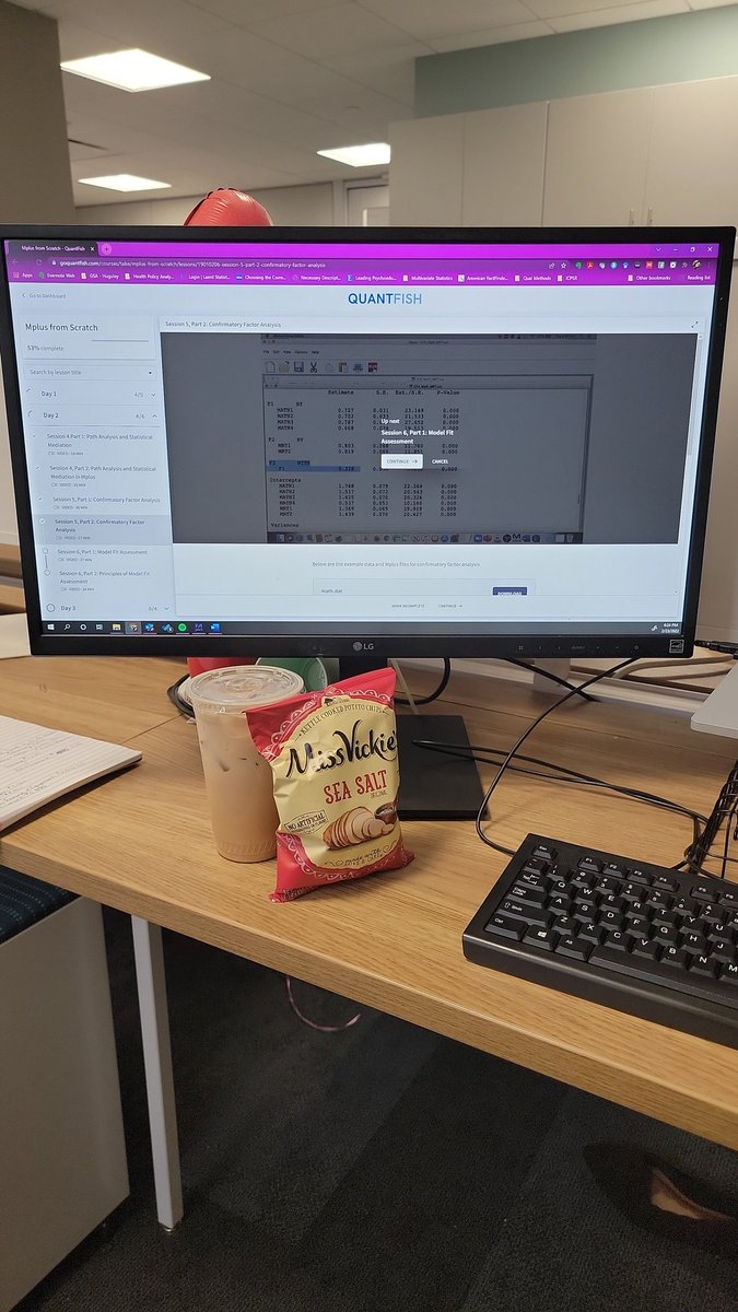 DrFDubs's tweet photo. Iced chai latte and a bag of chips. Snack of champions while I power through this Mplus course. #Dissertating #DrFDubsLoading #AcademicChatter #phdlife #blackdoc https://t.co/SJcItDuR3A