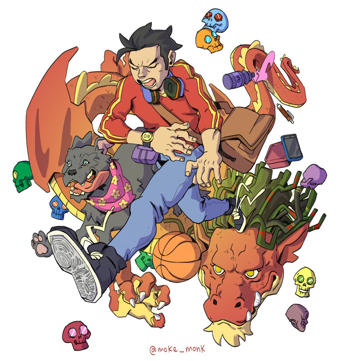 moke_monk's tweet photo. American Dragon inspired artwork for the timeline. I can not describe how much I love drawing for myself brrrr.

#americandragon #jakelong #fanart #DanteBasco https://t.co/eI8amCXXEb