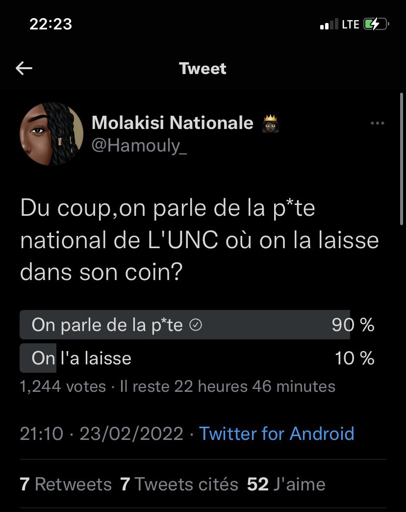 Jen_Bo19's tweet photo. @DanBelaT @Hamouly_ @RFIAfrique Loba tehhh !! Ba votes ezo kita😭😭 https://t.co/pYEhjxRNCj