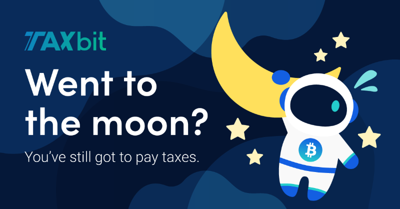 Taxbit's tweet photo. Crypto taxes don't have to be overwhelming.  TaxBit provides year-round portfolio optimization, free crypto tax forms and unlimited transactions. Sign up today and learn why we're the #1 tax and accounting provider for the Tokenized economy.