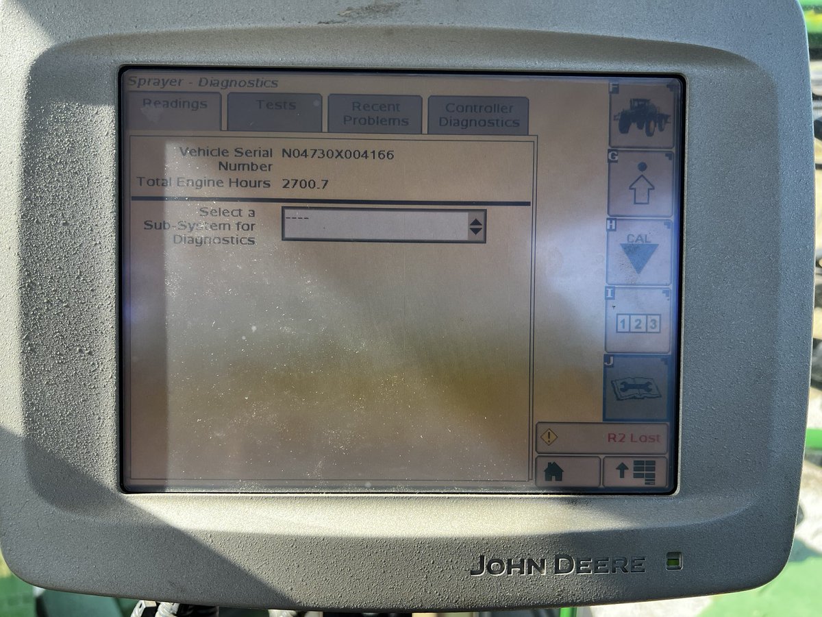 PrecisionAgGabe's tweet photo. 4730 Sprayer 90’ boom 800 gallon SS tank with 2,500 hours. $120k. Good Unit from good people. https://t.co/w1kvciugle