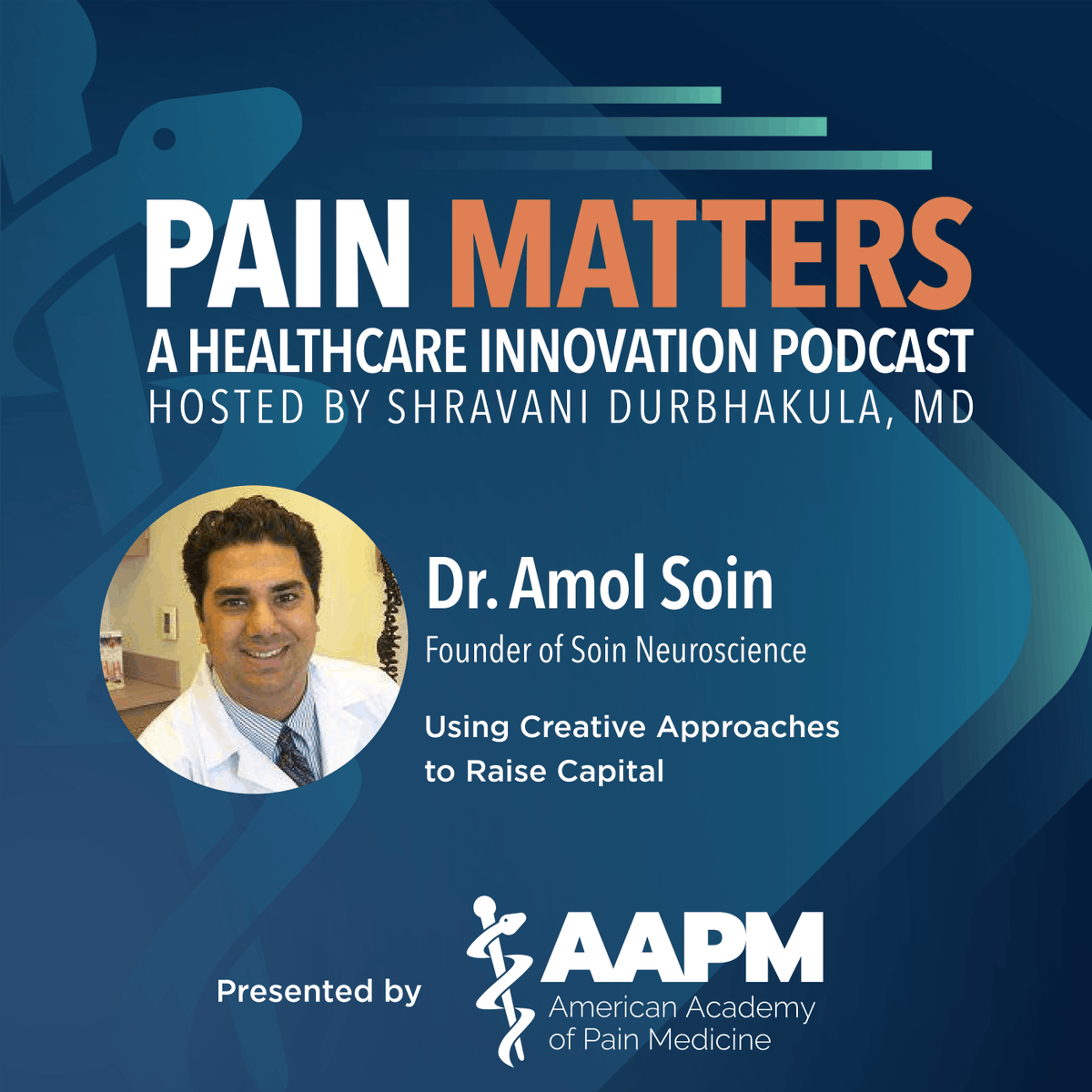 AmerAcadPainMed's tweet photo. What can you do when your ability to serve the needs of patients all comes down to funding? This episode of the #PainPod, host @ShravaniD_MD &amp; guest @AmolSoin discuss the innovative ways pain researchers can raise capital.

Listen to the episode here: https://t.co/X2MqcMUjVi https://t.co/sZBXjXVzHr