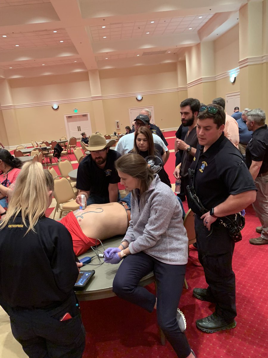 Dr Brown with UAB EMS out training in Pre-hospital US use with Alabama EMS Challenge !!