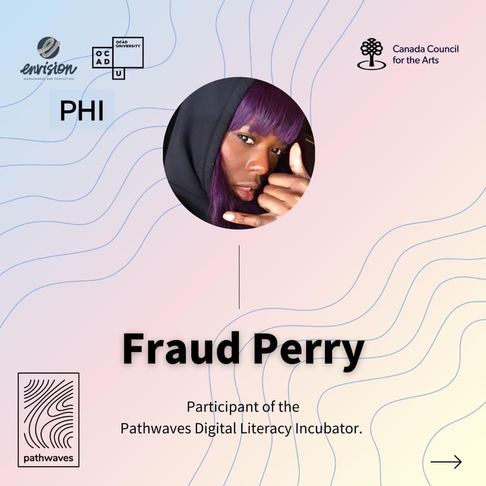 envision_mgmt's tweet photo. Introducing @fraudperry : one of the 18 selected musicians for the Pathwaves Digital Literacy Incubator.
To follow Fraud Perry’s journey at Pathwaves and beyond, click the #LINKINBIO to follow them today.
•
•
#Pathwaves
#PathwavesIncubator
#EnvisionManagement #canadianmusic https://t.co/at2V8wSBL9