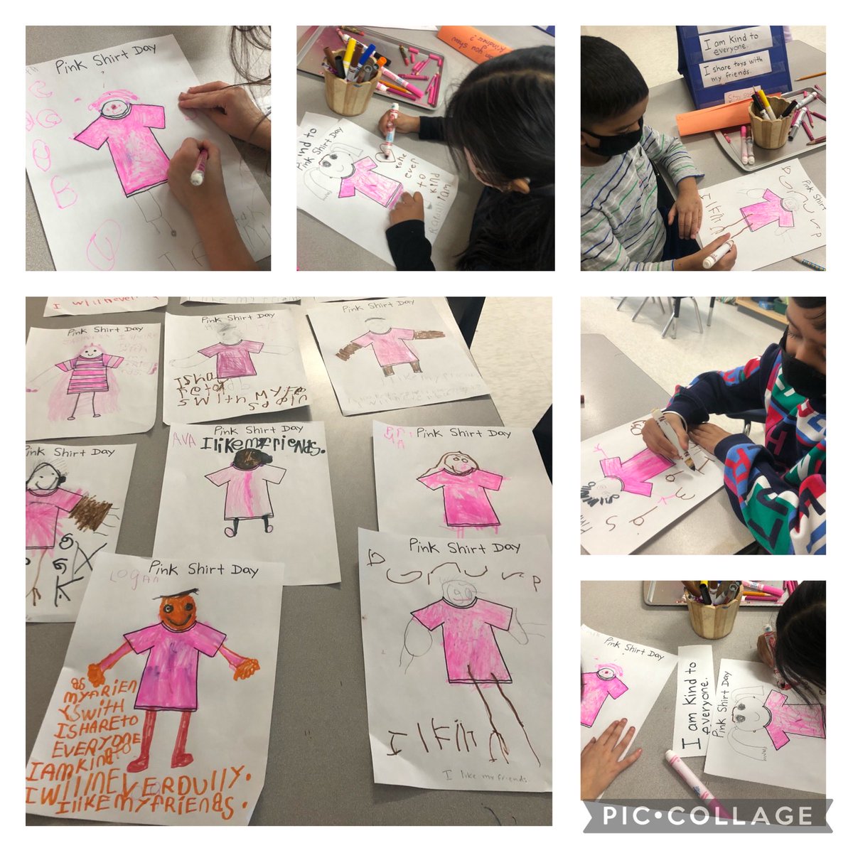 KD2DolsonPS's tweet photo. K 7 learned about being kind and standing up against bullying #pinkshirtday ⁦@DolsonPS⁩ ⁦@shawn_sabourin⁩ ⁦@SPaulK7⁩ https://t.co/wvZmk0uO3o