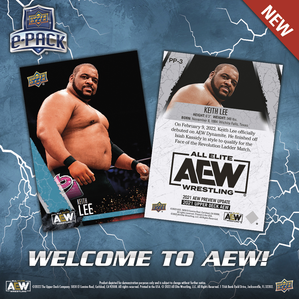 Upper Deck on Twitter: "@realkeithlee has joined @aew and is ready for his  takeover. Add Keith Lee to your collection for a limited time  https://t.co/O9L5xT6g9w. This card will be available until March
