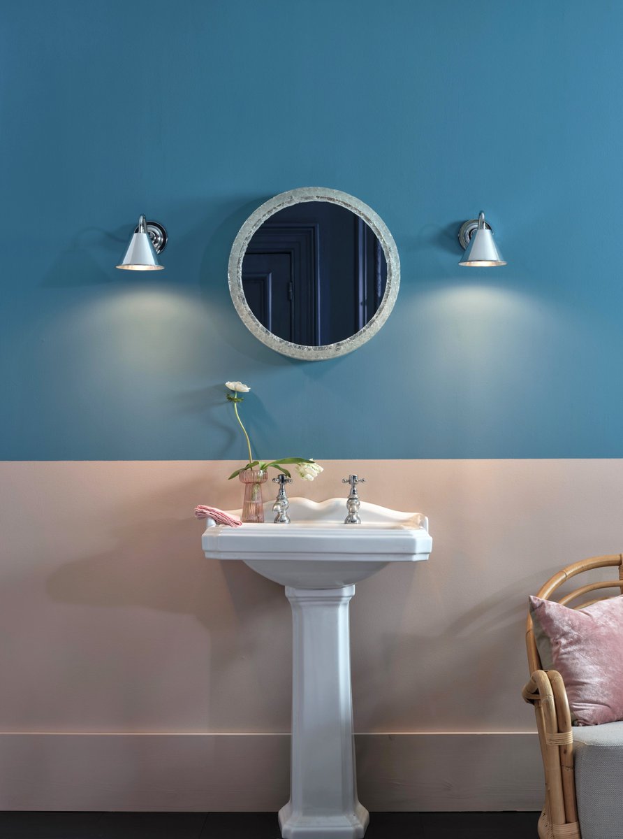 Bathrooms are often small dark rooms, so lighting plays a key part in making them feel warm and welcoming. Layered lighting is key, pair a pendant or ceiling light with our AVON Bathroom wall lights in polished chrome around a mirror for the perfect combination.