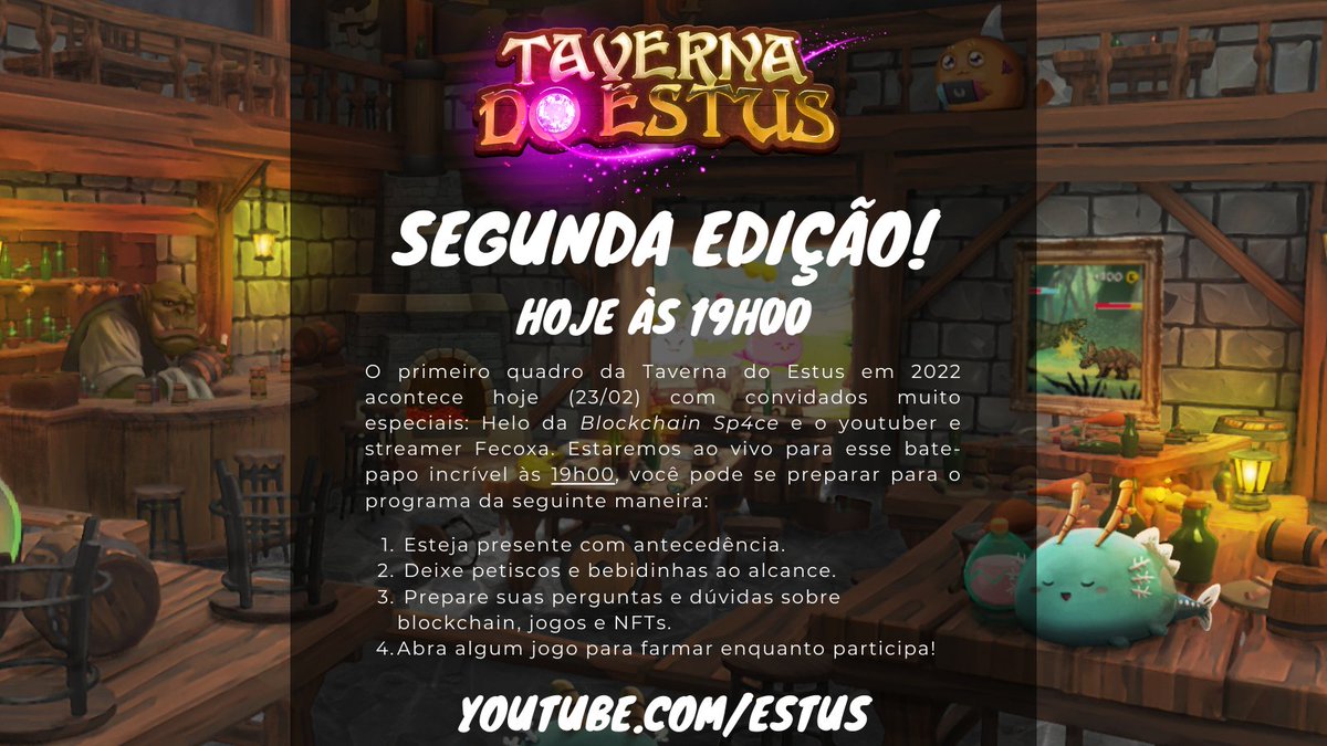 estusoficial's tweet photo. Bora, galera! 👉 https://t.co/tmKU73RkPh 🍺🍻🍷 $ETH https://t.co/XQxxCTcjAZ