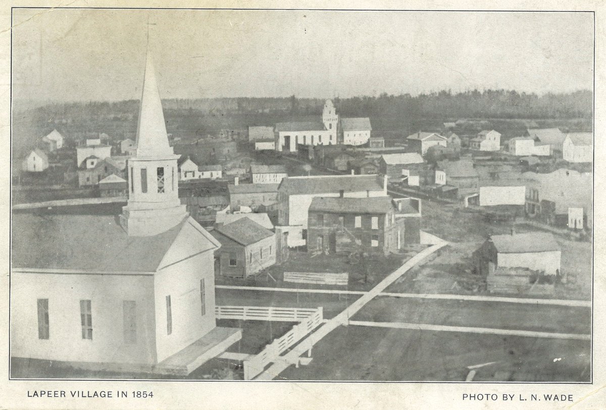 LdLlibrary's tweet photo. The Lapeer Village circa 1854 #diglapeer @MIHistoryCenter @mihistoryday https://t.co/WB81jKzqem