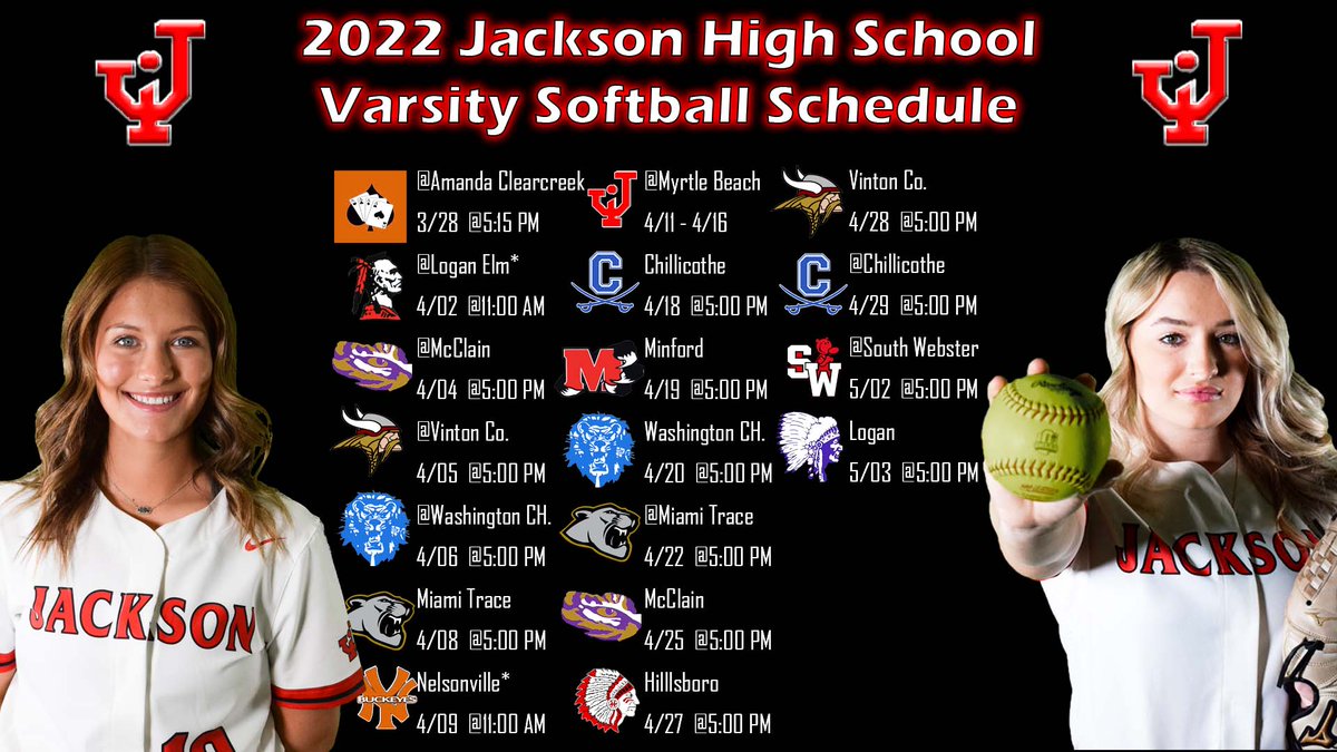 jhsironsoftball's tweet photo. Ironladies schedule for this upcoming season! https://t.co/9IIhJQO8uG