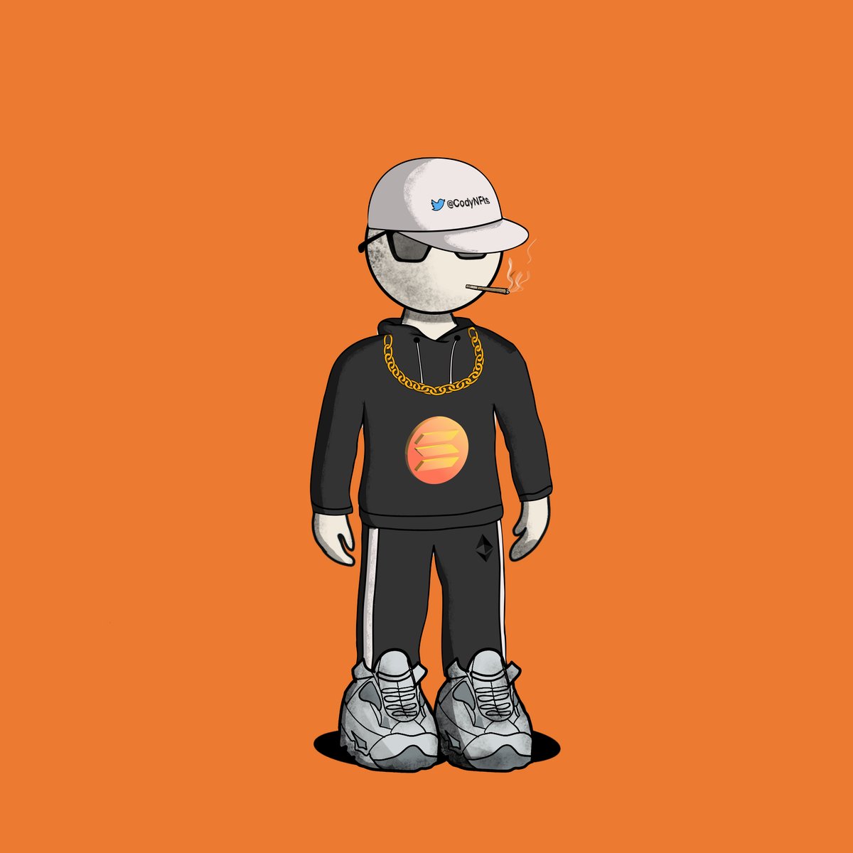 44gangNFT's tweet photo. Hey @CodyNFTs. We are 44GANG! We fuse NFTs x Fashion. We heard you have never had a 1/1 made for you. Check this 44MAN out!
We plan to allow you to have this 3D printed for your desk or game room, customizable too. Check us out: https://t.co/viMZPXOHZq 
#SolanaNFT #Solana #NFT https://t.co/0PH0zk3OtS