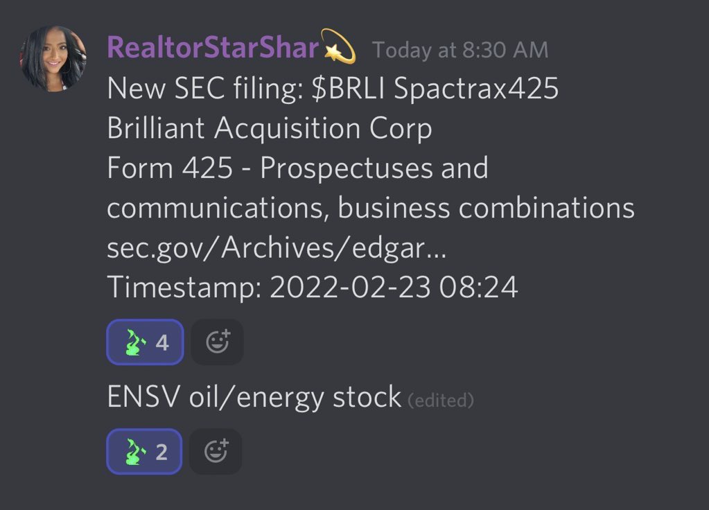 RealtorStarShar's tweet photo. ๐จ Called $ENSV PM in my #FREE NETWORKING discord #RSTโญ๏ธ with about 20 active traders. Thank you & congratulations to all! Oil and energy sector is HOT! #GodUseMe โญ๏ธ๐๐ฝ https://t.co/BUcpFhf3hL
