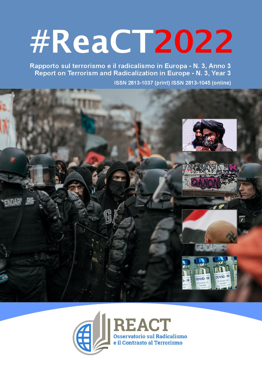 ChiaraSulmoni's tweet image. 🔴 #ReaCT2022 The 3° Report on Terrorism and Radicalisation in Europe is being released tomorrow in two languages (Italian and English). It discusses the newest numbers and trends. Available to download at startinsight.eu as of 24th February. Don't miss out!