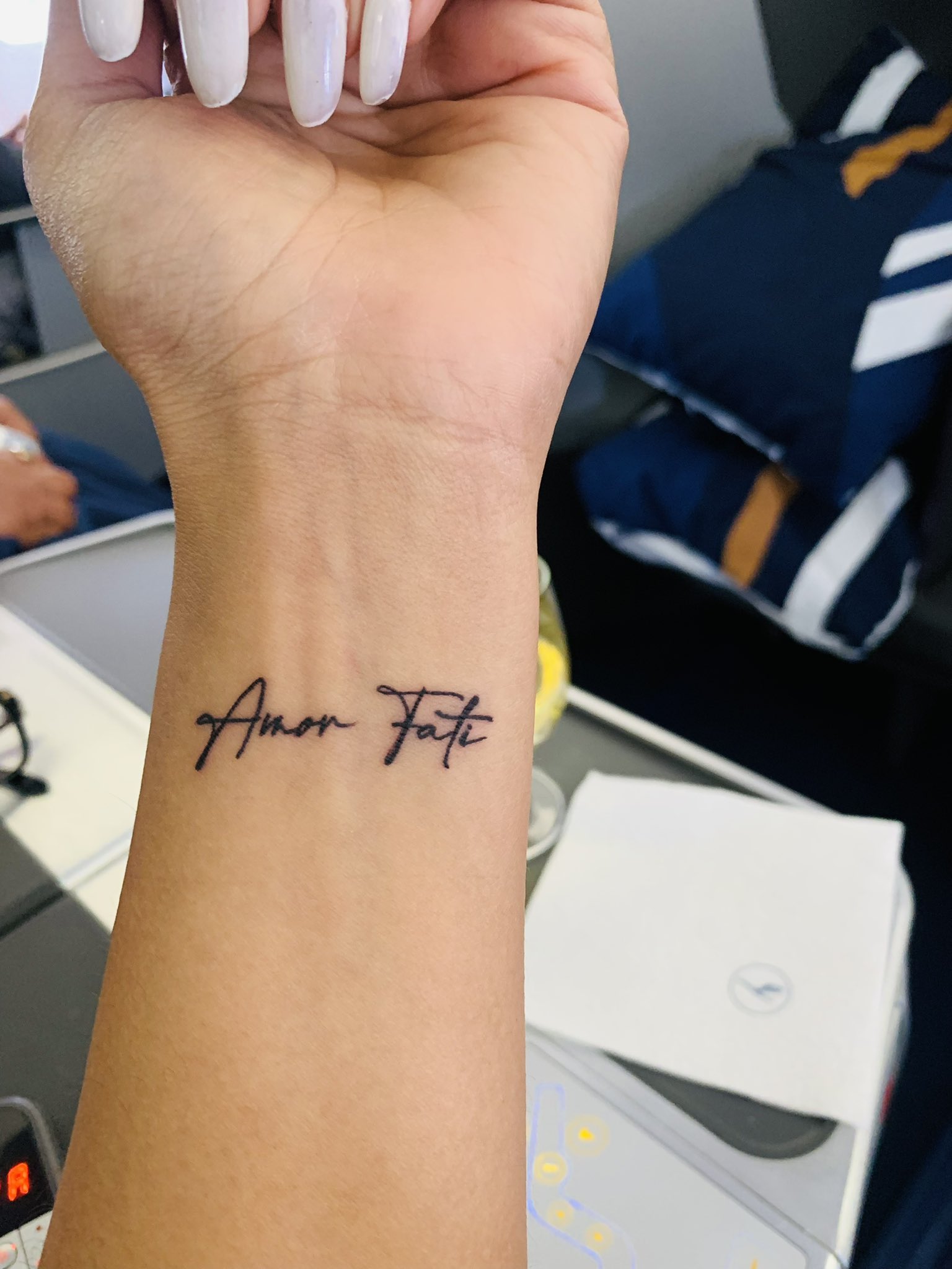 Amor Fati  Love of fate Done at laninatattoos studio ahmedabad gujarat        amorfati amor tattoo inked art tattooartist  Instagram