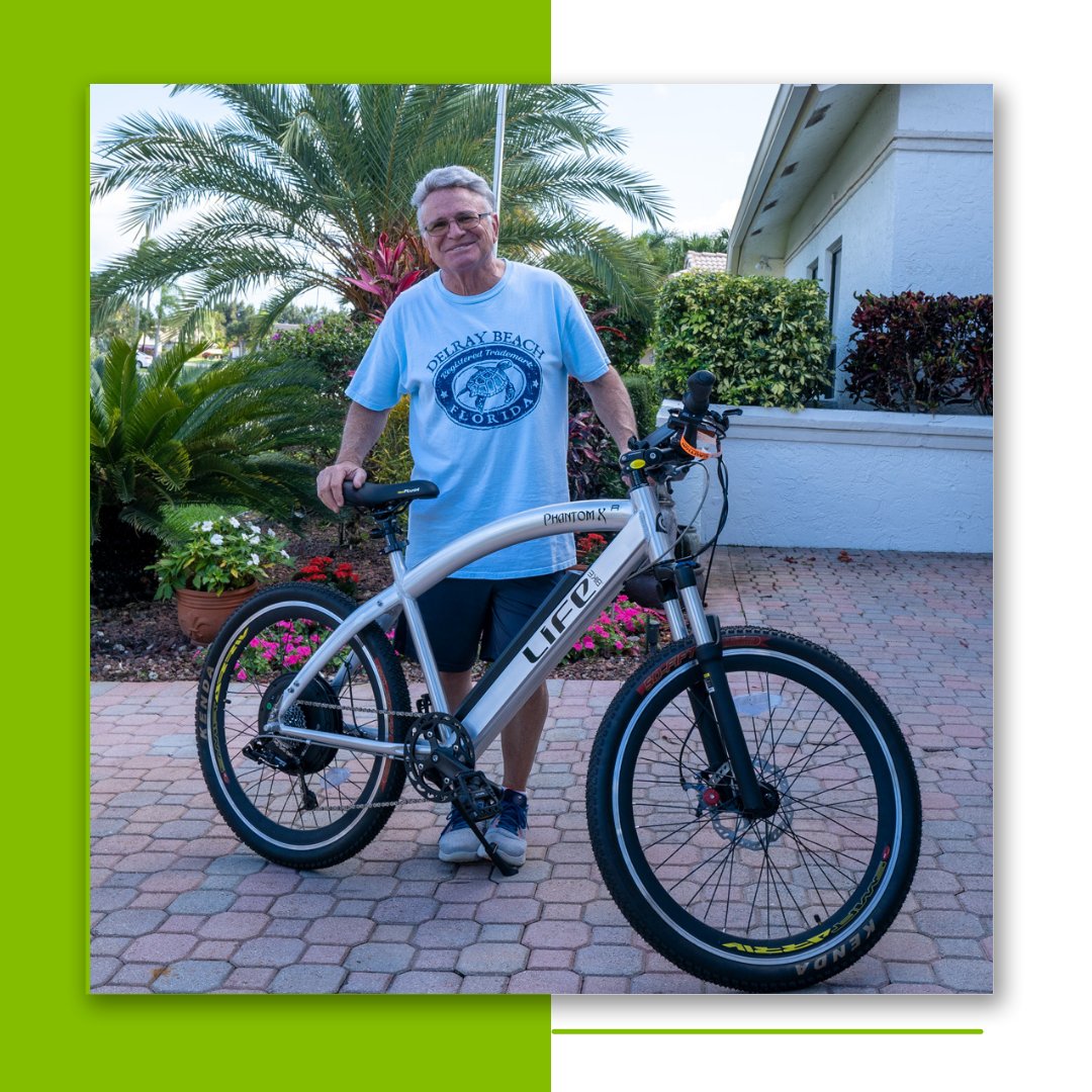 We love happy customers!😁 The Phantom XR is the ultimate cruiser suitable for mountain bike riding or street use⚡️ What are you waiting for? Come by and try it out for yourself TODAY🚲 #electricbikes #ebikelife #ebikes #electricmountainbike #electricstreetbike #deerfieldbeach