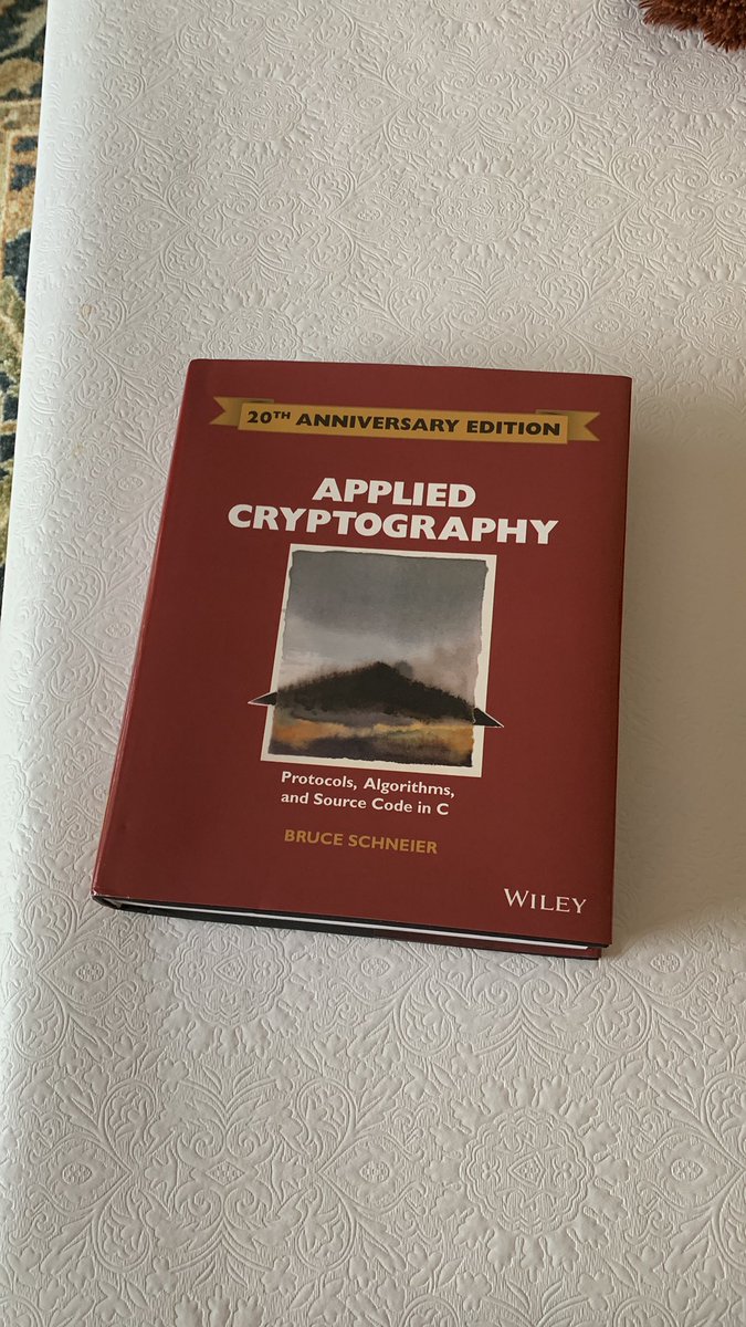 JacobRobinsonJD's tweet photo. h/t to @prestonjbyrne for the recommendation: 

“The definitive cryptography textbook”

Can’t wait to dive in. https://t.co/MDEh8Hksg4
