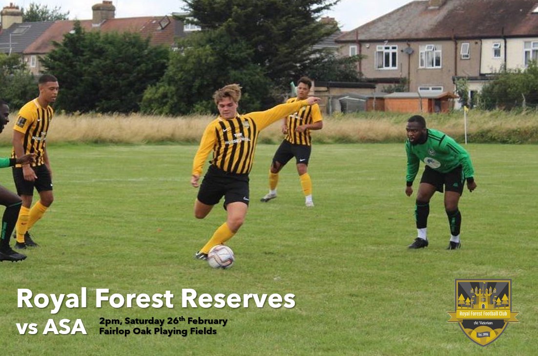 We go again this week with a home game against ASA at Fairlop ⚽️

We'll be looking for a strong reaction from the boys to put an end to our recent bad run 🌳

🆚 ASA
🕑 2pm
🏟️ Fairlop Oak Playing Fields
🏆 <a href="/EssexAllianceFL/">Essex Alliance FL</a> Div 3

#COYF #AllTreesArentWe