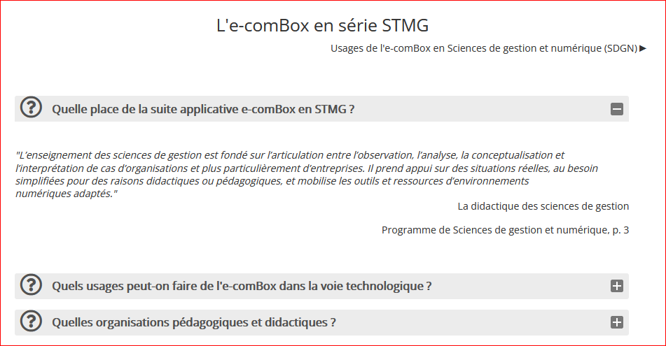 ecoges_edu_num's tweet photo. 📢Un parcours M@gistère d'accompagnement aux usages pédagogiques de l'#ecomBox est accessible en auto-inscription.
Au programme :
📌présentation de la suite applicative,
📌usages dans la #VoieProfessionnelle
📌usages en #STMG
📌usages en #BTS
🖱️ https://t.co/BaejUnoCje https://t.co/sf1KtoUdwI