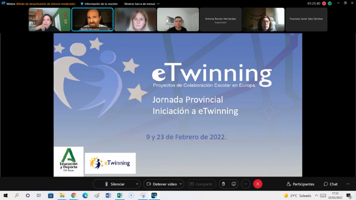2a sesión de las Jornadas de Iniciación a eTwinning de Granada. <a href="/benito_moren/">Benito Moreno</a> nos presenta 'Waste my love', proyecto de eTwinning dentro de un KA229 de Erasmus. <a href="/cepbaza/">CEP de Baza</a>