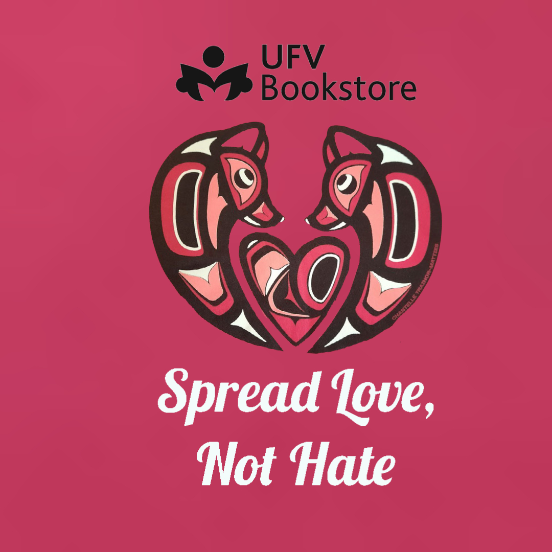 Today is the day to stand up to bullies, and show our solidarity with those who have been bullied.
We are so happy to have partnered with indigenouspinkshirt.com again to bring you the beautiful artwork of <a href="/UFVAlumni/">UFV Alumni</a> Chantelle @Frettchan ! <a href="/goUFV/">U of Fraser Valley</a> <a href="/ISCUFV/">UFV Indigenous Student Center</a> #PinkShirtDay