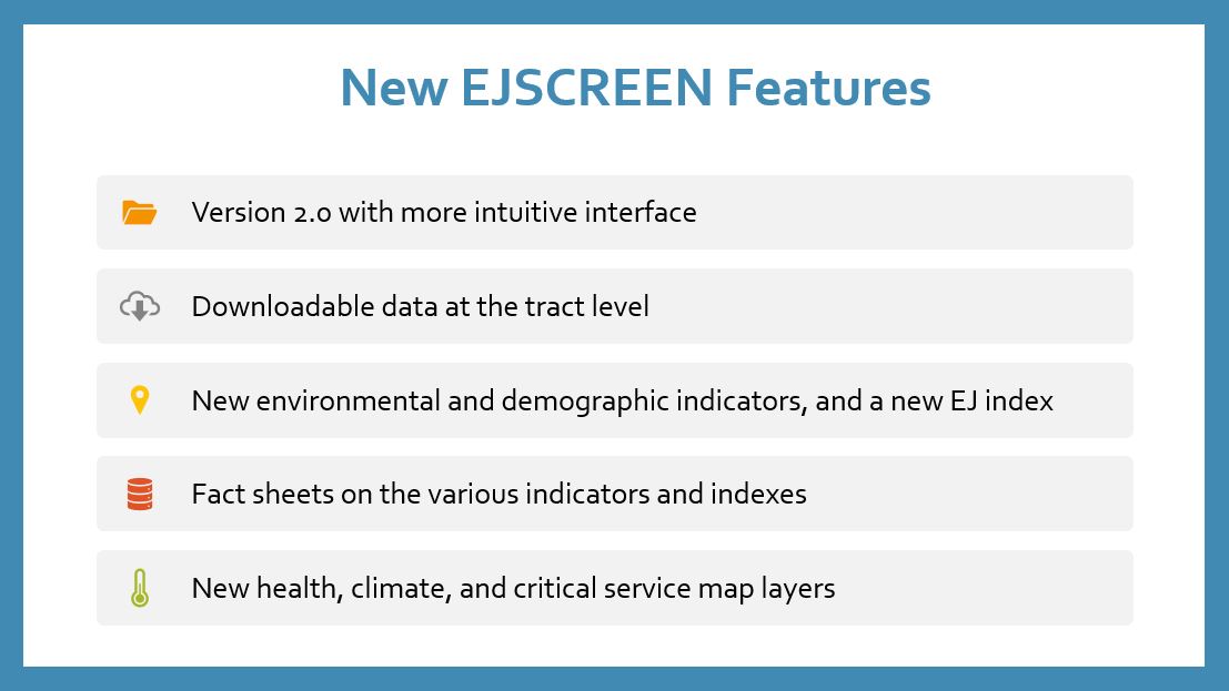 Interested in learning more about #EJScreen 2.0? Join us on March 9th at 12 pm E.T. for a free, live training webinar on the updated #EnvironmentalJustice screening and mapping tool. Registration is not required. Join here: usepa.zoomgov.com/j/1611366191